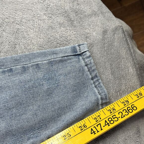 Judy Blue Jeans Womens 13 Distressed Skinny Light Wash Denim Lace Patch Ripped - Picture 12 of 14